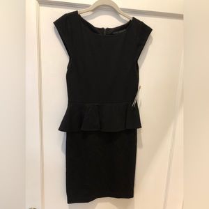 Alice + Olivia black peplum dress. NWT size 6